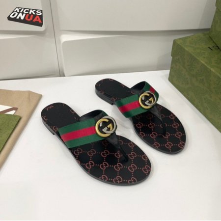 GUCCI WEB THONG SANDAL - GC215