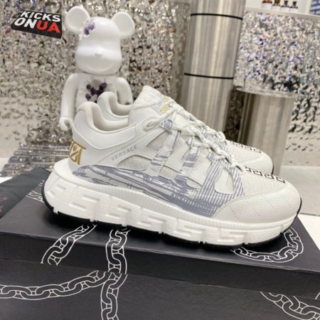 VERSACE TRIGRECA WHITE SNEAKERS - VS53