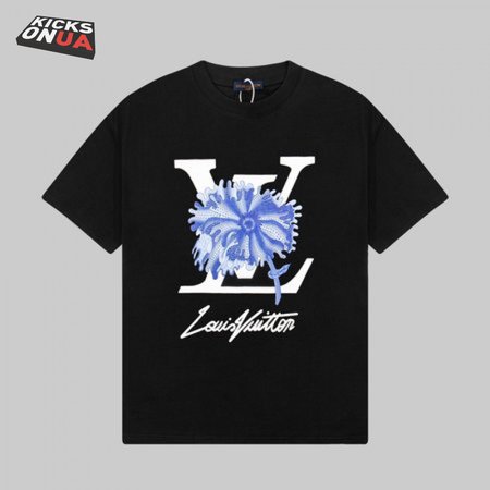 Yayoi Kusama Alliance Series Psychedelic Flower Short-Sleeved T-Shirt Black
