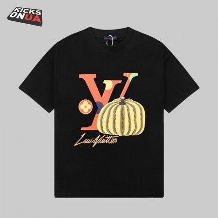 Yayoi Kusama Joint Series Pumpkin Print Short-Sleeved T-Shirt Black