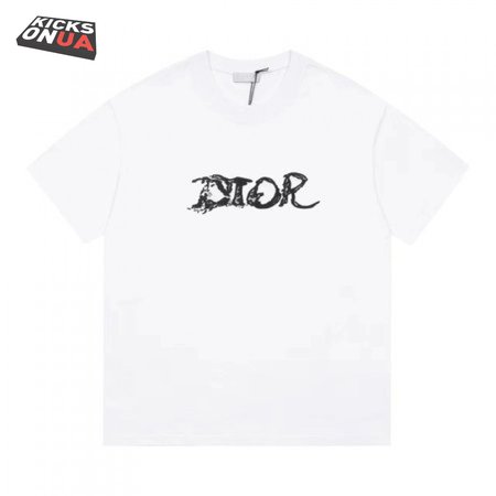 Dior Homme X Peter Doig Oversized Logo T-Shirt White