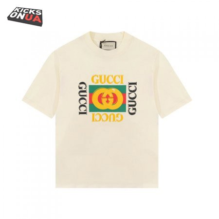 GG KIDS' COTTON T-SHIRT WITH GUCCI LOGO