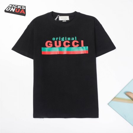 ORIGINAL GUCCI' PRINT OVERSIZE T-SHIRT BLACK