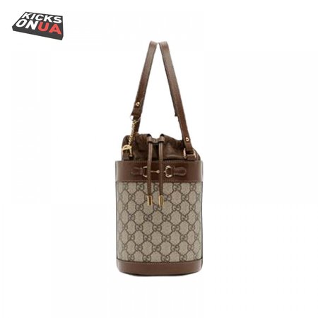 Gucci Beige 1955 Horsebit Small GG Bucket Bag - GMB93