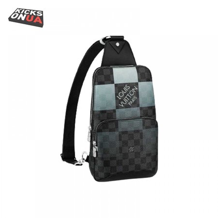 Avenue Sling Bag White Damier Graphite Giant LMB044