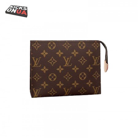 Toiletry Pouch 19 Monogram Canvas In Brown LP48