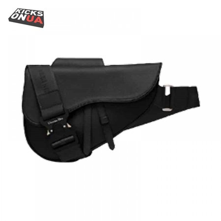 SADDLE BAG BLACK GRAINED CALFSKIN