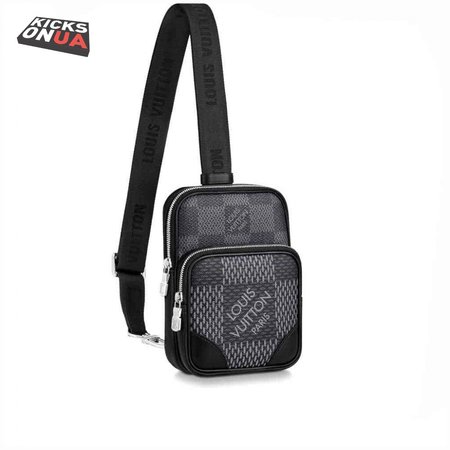 amazone slingbag gray damier graphite 3d coated canvas n50012