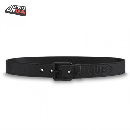 dark infinity leather voyager 35mm belt - b157