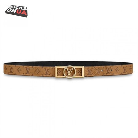monogram ceinture dauphine tan noir belt - b151