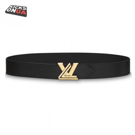 epi leather twist 40mm belt m0068w black - b138