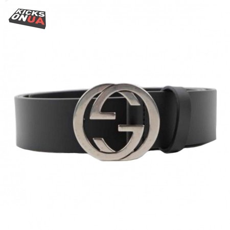 GUCCI INTERLOCKING-G LEATHER BELT - B12