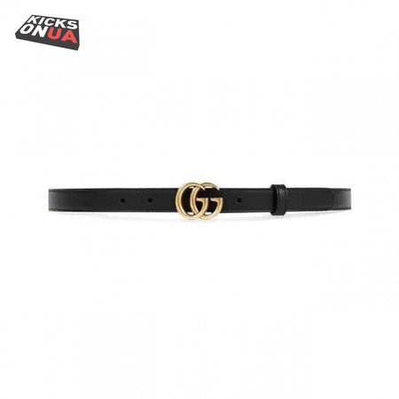 GUCCI BLACK GG MARMONT BELT 30MM - B30