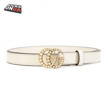 GUCCI PEARL STUDDED GG BELT - B14