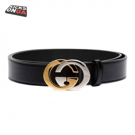 GUCCI GG LEATHER LOGO BELT - B6