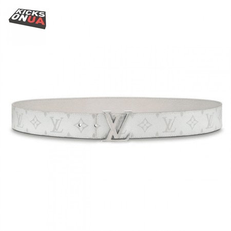 men's initiales 40mm reversible belt white - b127