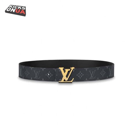 initiales 40mm reversible monogram canvas belt - b112