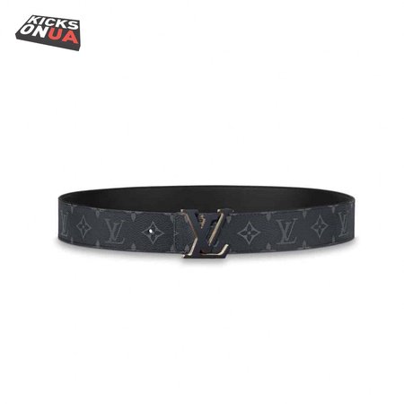 initiales 40mm reversible monogram canvas belt - b111