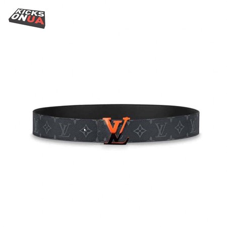 initiales 40mm reversible monogram canvas belt - b90