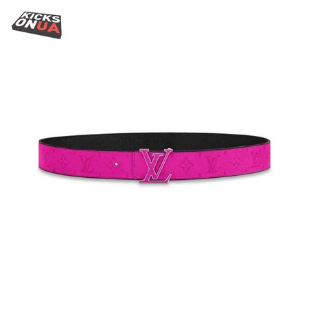 initiales 40mm reversible belt pink - b81