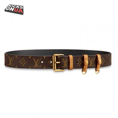 signature belt monogram 35mm brown - b112