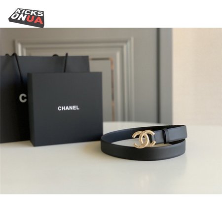 chanel logo classic belt