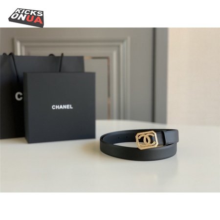 chanel logo classic belt