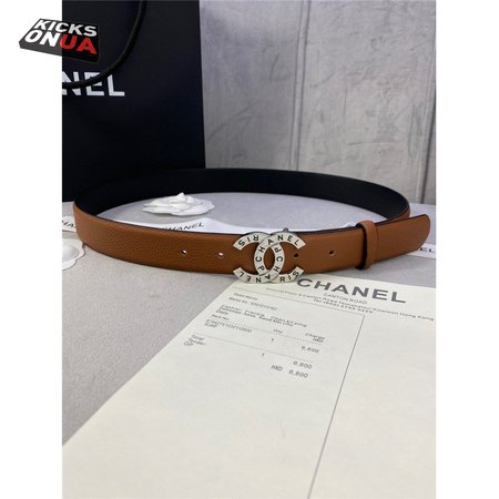 chanel logo classic belt