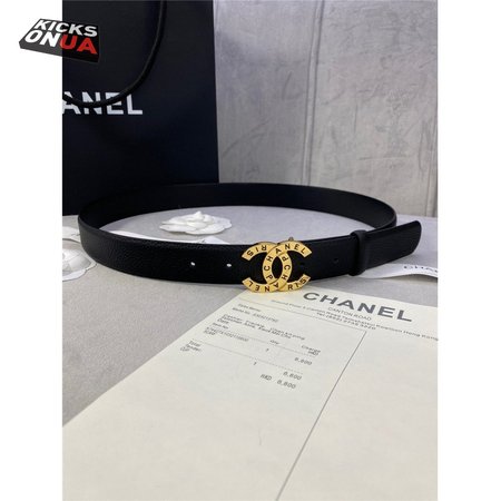 chanel logo classic belt