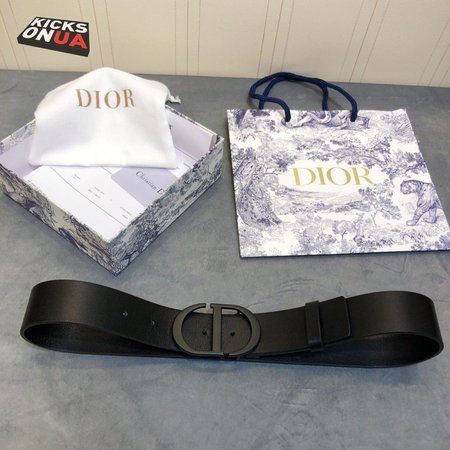 dior black buckle CD belt