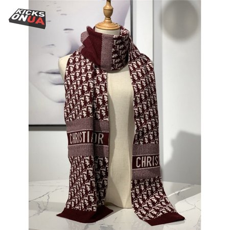 dior cashmere shawl Wine red