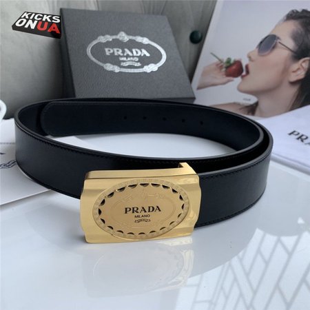 Prada 38mm belt mens gold