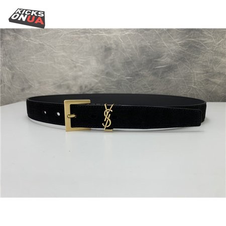 ysl leather belt