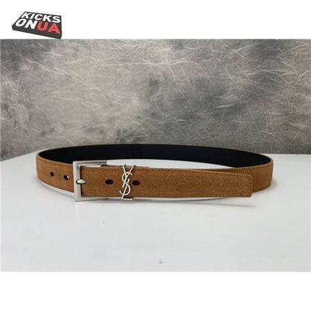 ysl leather belt