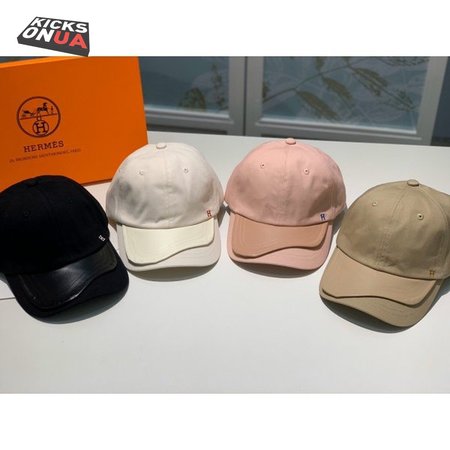 Hermes High Quality Canvas fabric Peaked cap