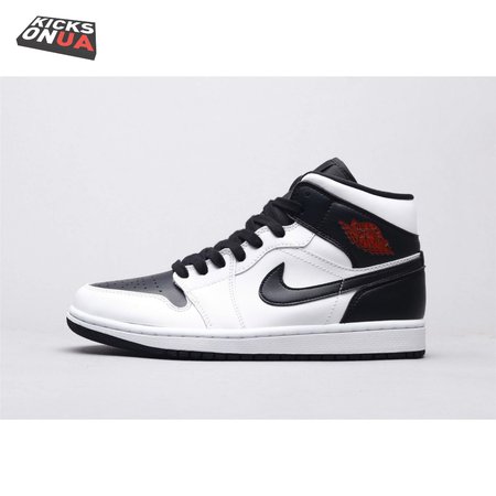 Air Jordan 1 Mid Reverse Black Toe Men's