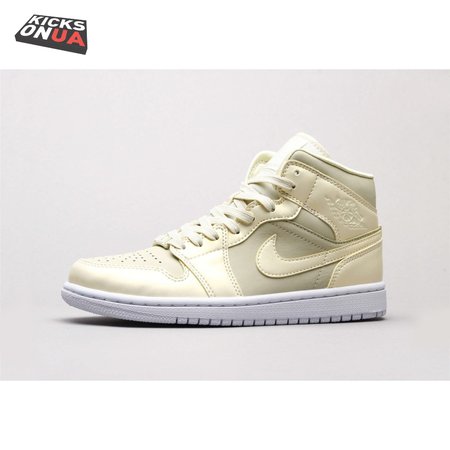 Air Jordan 1 MidGoose Feather Yellow Unisex