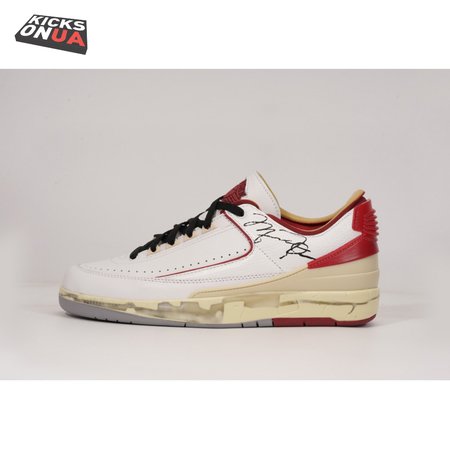 OFF-WHITE x Jordan 2 Retro Low SP White Red Men's