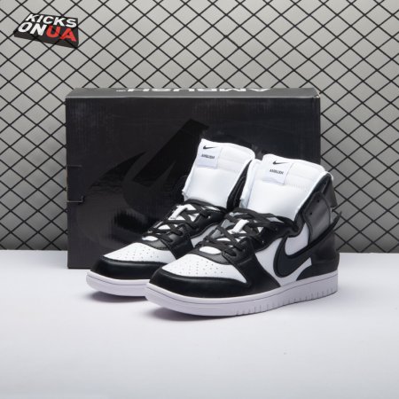Nike Dunk High AMBUSH Black White Unisex