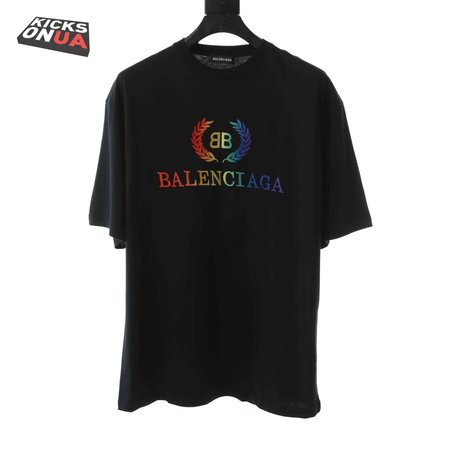 BALENCIAGA RAINBOW SHORT SLEEVE T SHIRT