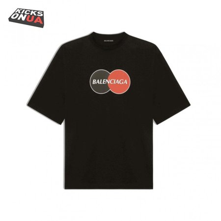 BALENCIAGA UNIFORM LARGE FIT T-SHIRT IN BLACK VINTAGE JERSEY - BB40