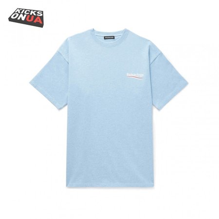 BALENCIAGA OVERSIZED LOGO-PRINT SLUB COTTON-JERSEY T-SHIRT - BB36