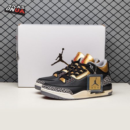Air Jordan 3 Black Gold Men's