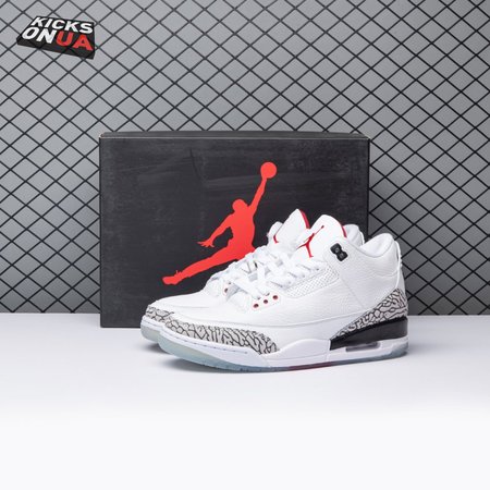 Jordan 3 Retro Free Throw Line White Cement 923096-101 Men's