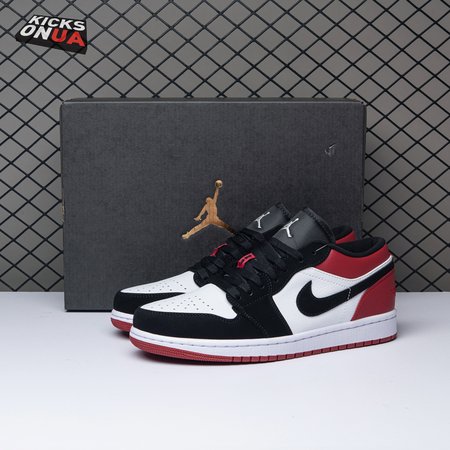 Jordan 1 Low Black Toe 553558-116 Unisex