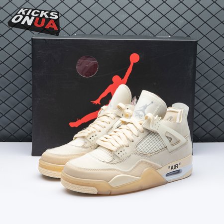 Air Jordan 4 RERO x Off-White AJ4 OW Sail 36-47.5