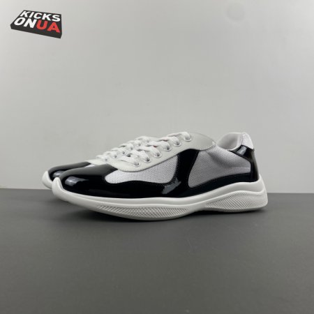 Prada America's Cup Black Silver Sneakers