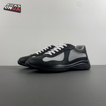 Prada America's Cup Black Silver Sneakers