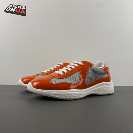 Prada America's Cup Orange Sneakers