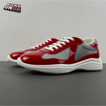 Prada America's Cup Red Sneakers